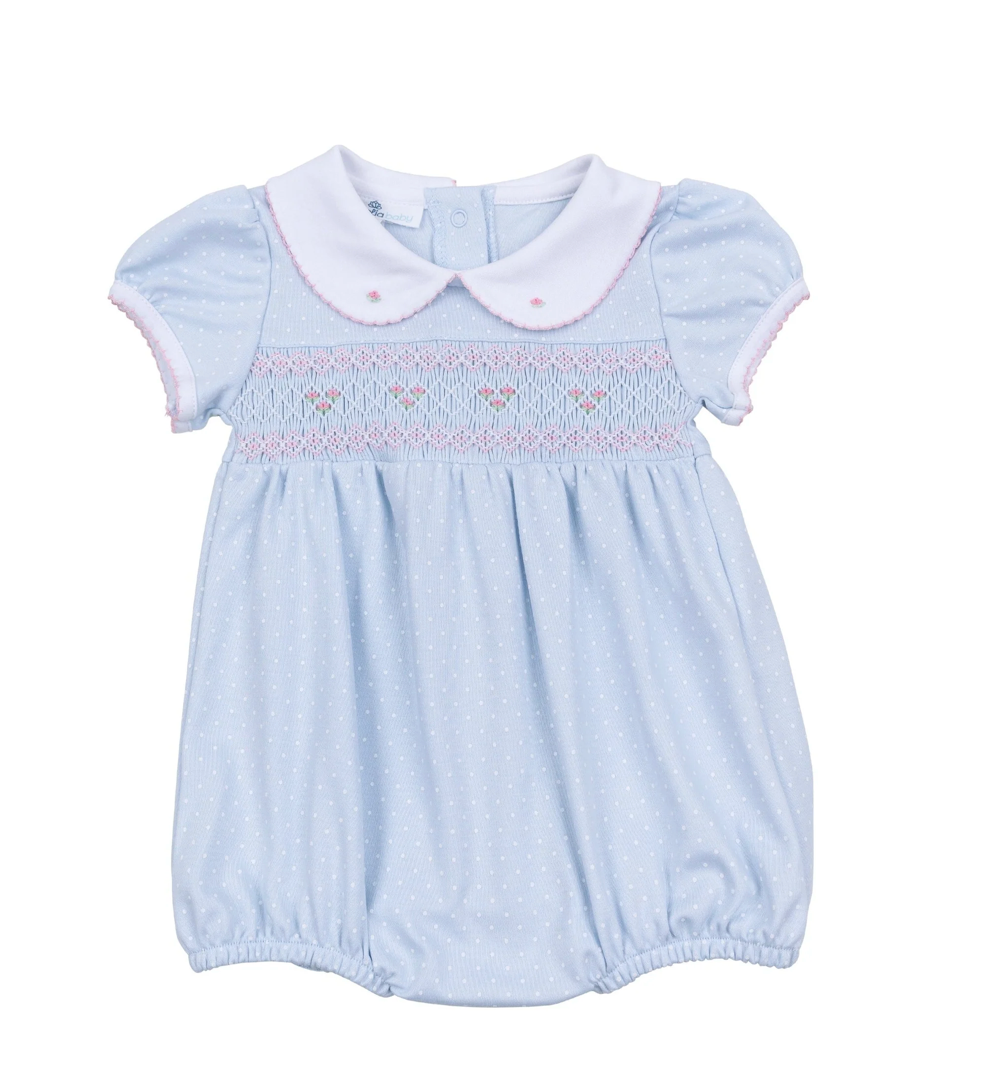 Piper's Classics Smocked Bubble Light Blue