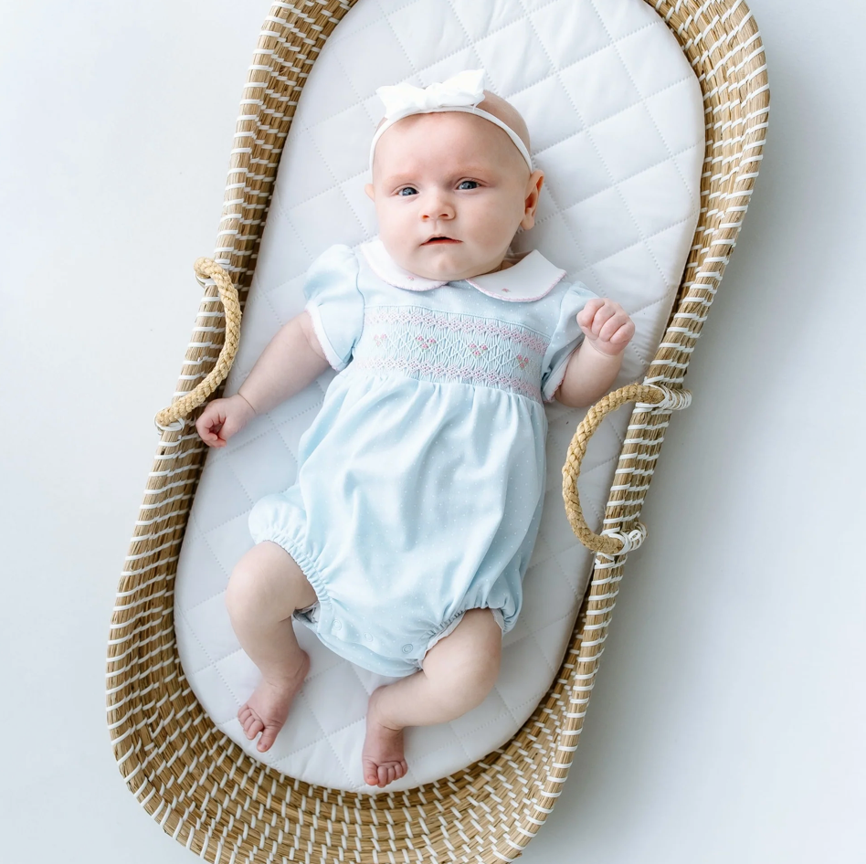 Piper's Classics Smocked Bubble Light Blue