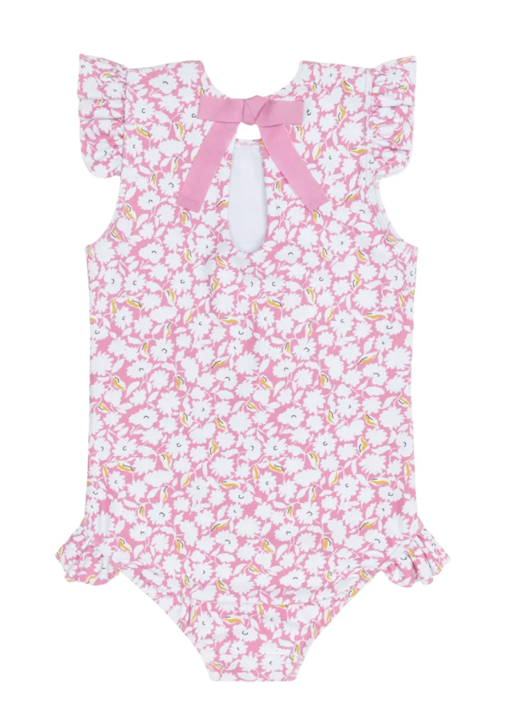 Blush Bloom Ruffle Cap Sleeve Rashguard One Piece