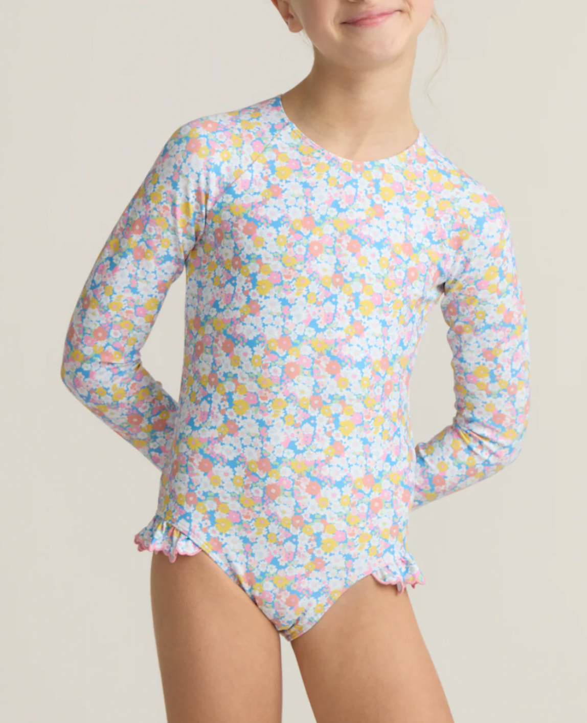 Jasmine Blossom Rashguard One Piece