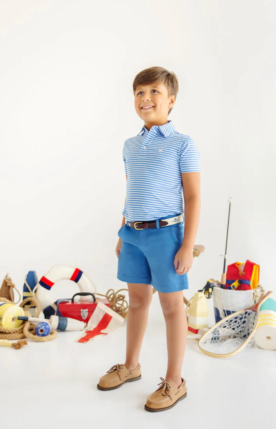 Prepletic Charlie Chinos Wood Boat Blue