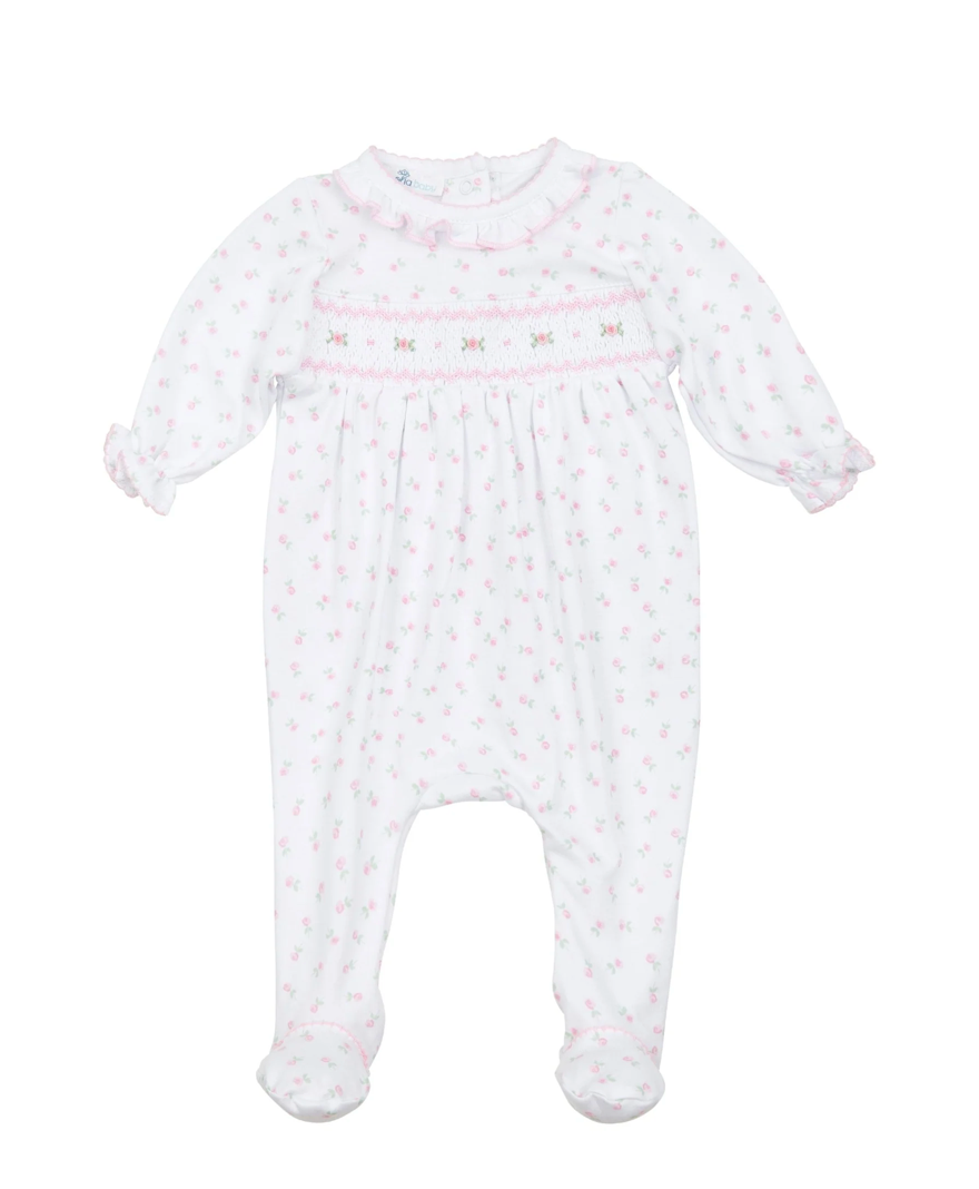 Juliette's Classics Roses Smocked Footie