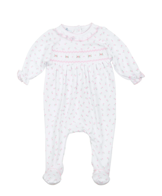 Juliette's Classics Roses Smocked Footie