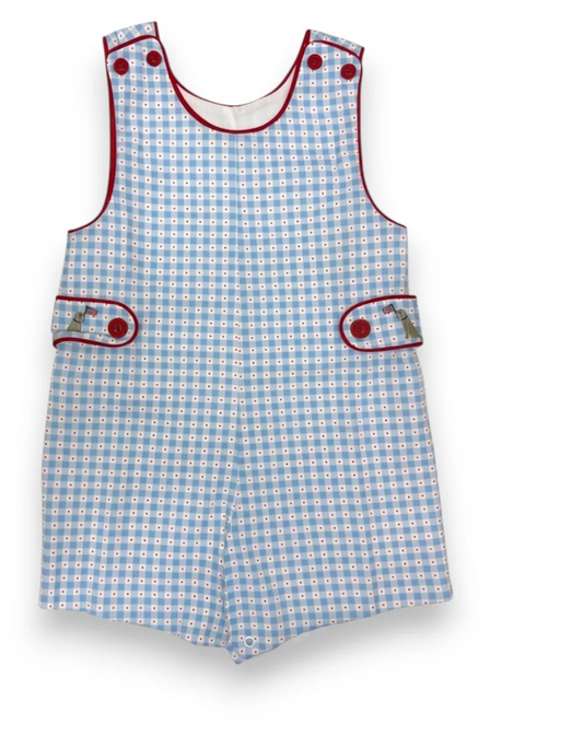 Patriotic Plaid Tab Shep Shortall