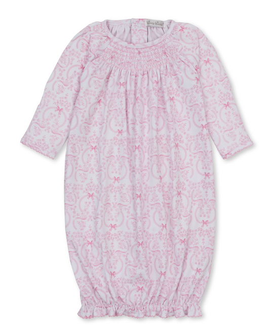 Delicate Blooming Bows Smocked Sack