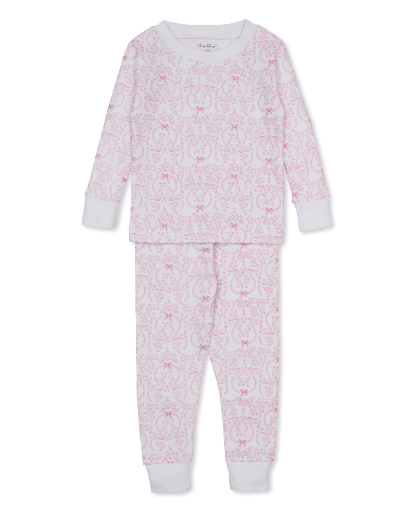 Delicate Blooming Bows Snug Pajama Set