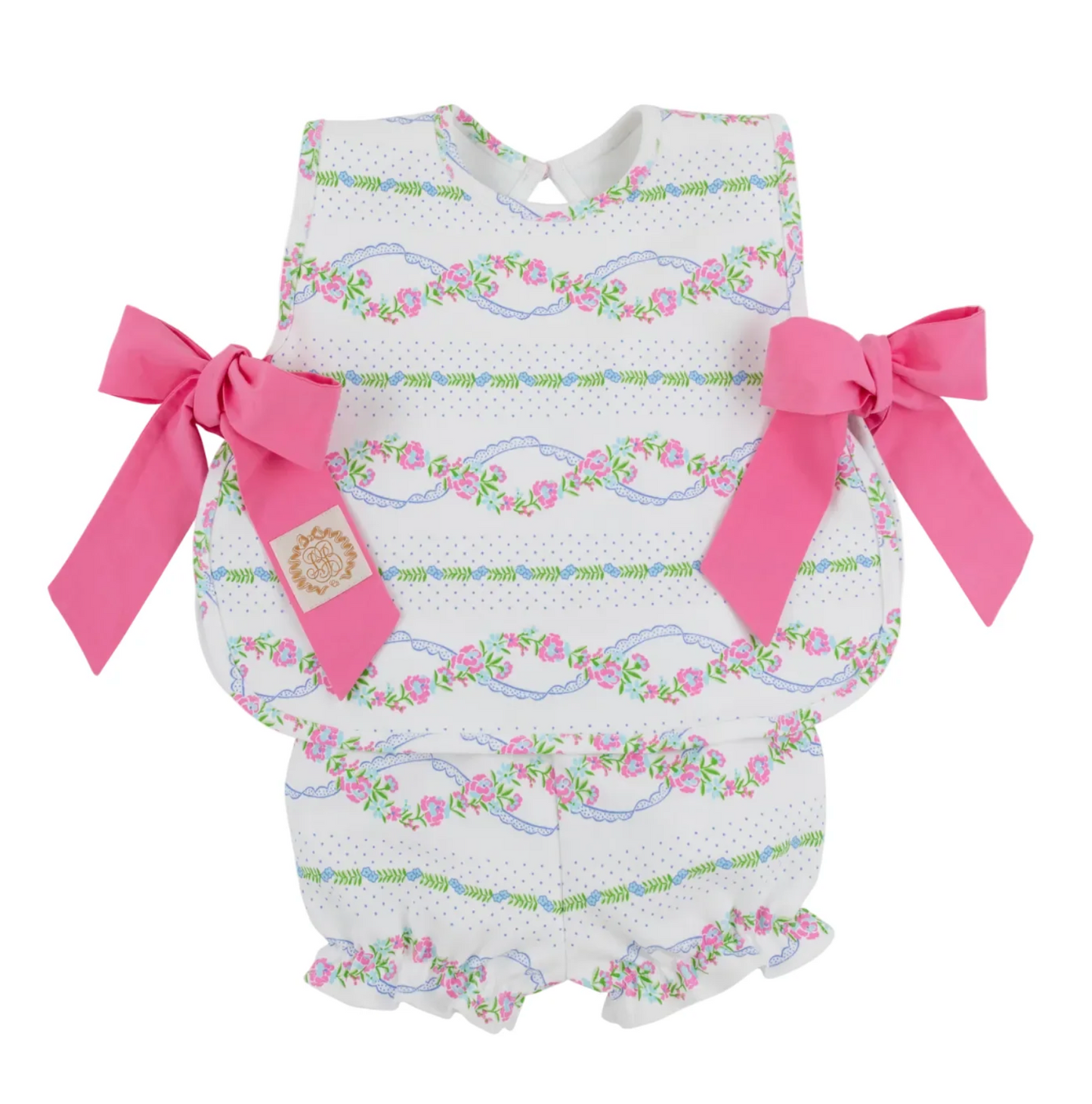 Talbott Tie Side Heavy Weight- Garrison Garlands/Winter Park Pink