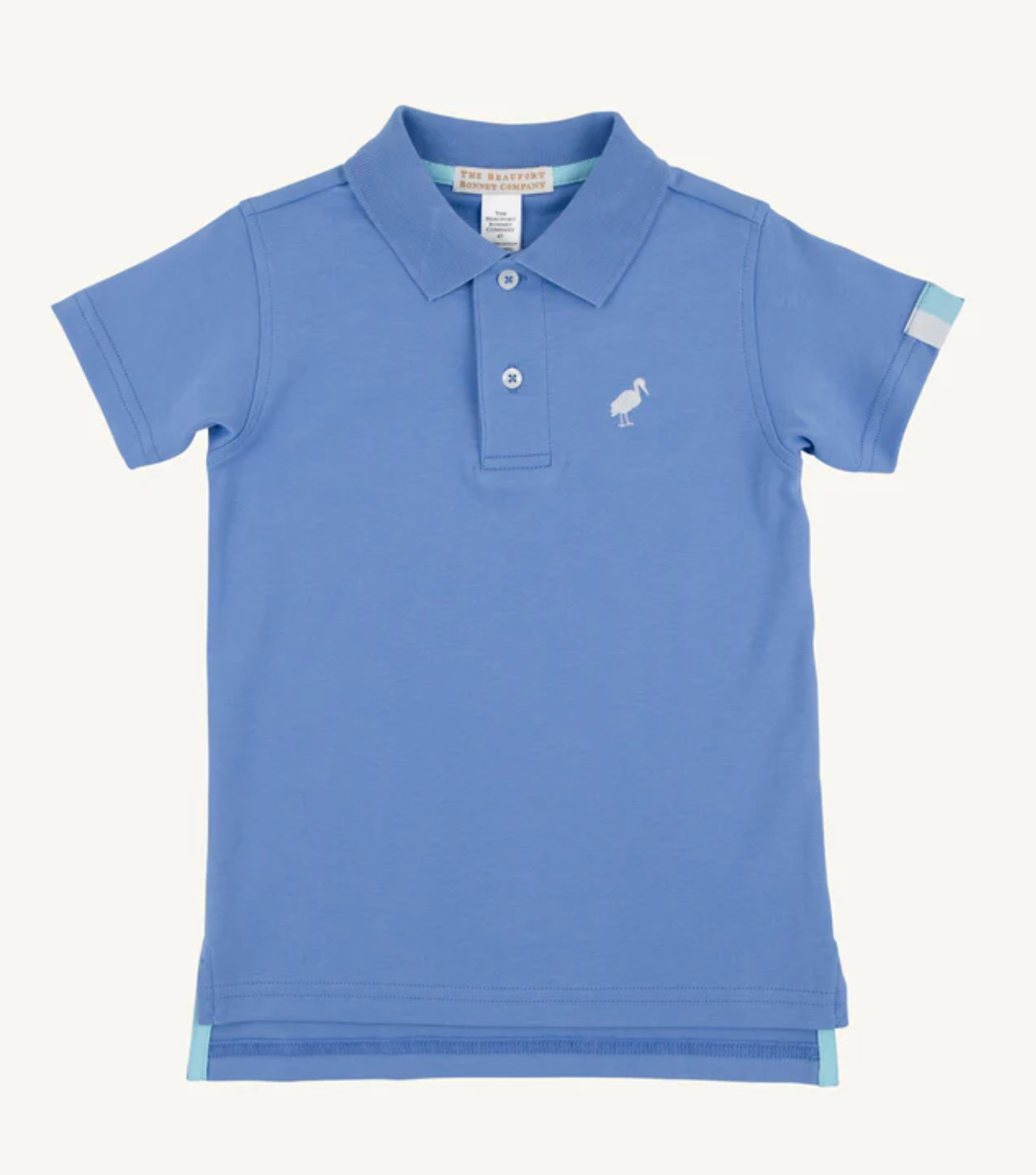 Prim and Proper Polo SS- Barbados Blue/ Worth Ave White