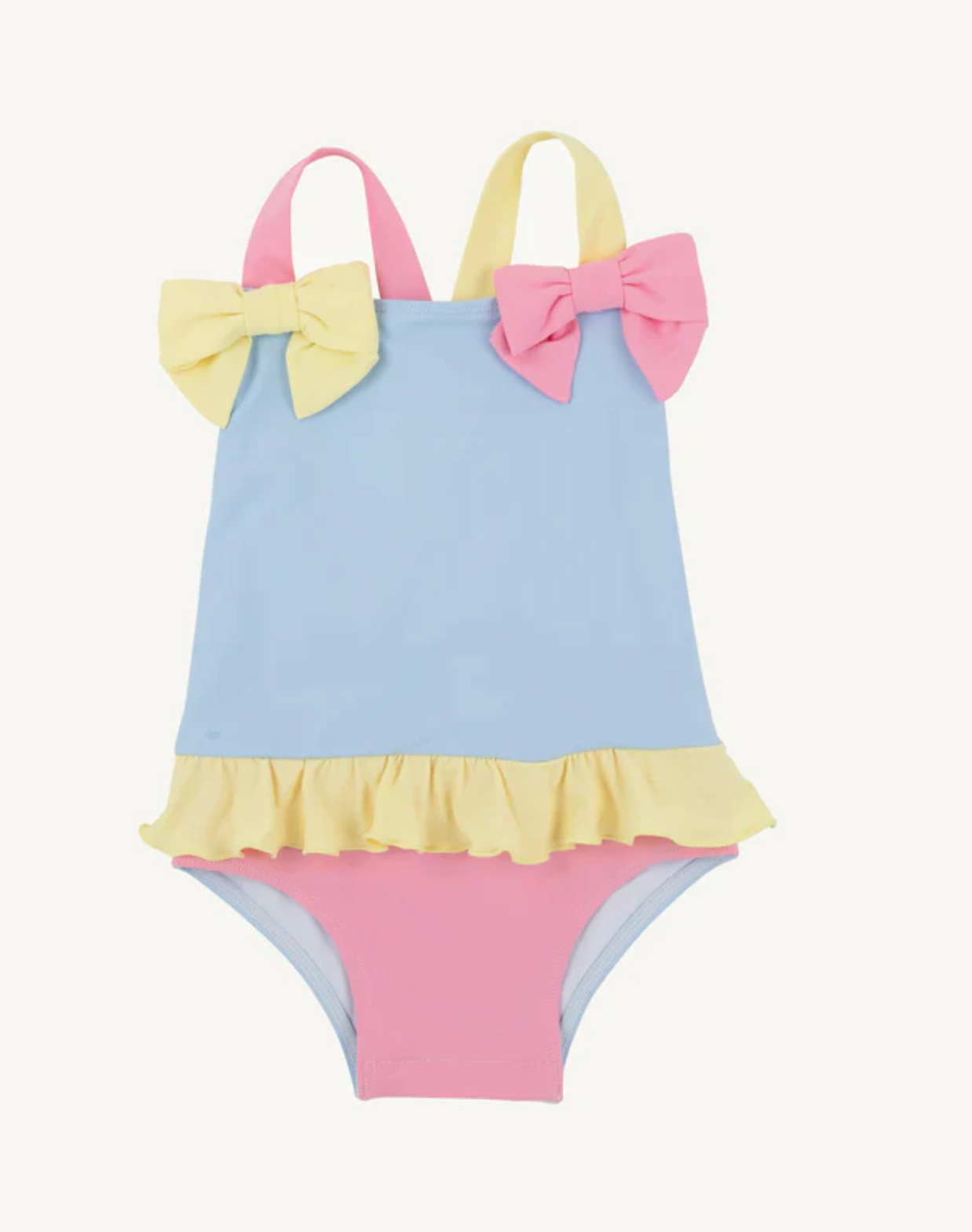 Taylor Bay Bathing Suit- Beale Street Blue, Hamptons Hot Pink, Lake Worth Yellow & Worth Avenue White