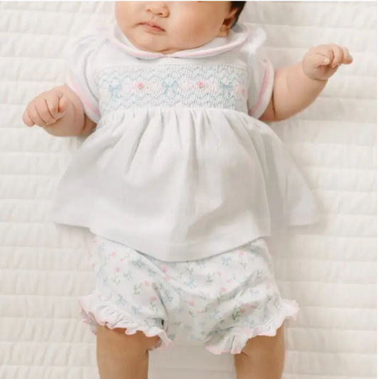 Evelyn's Classics Smocked Diaper Cover Set