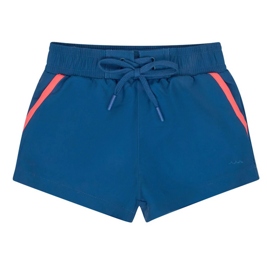 Boys Oyster Blue Stripe Boardie