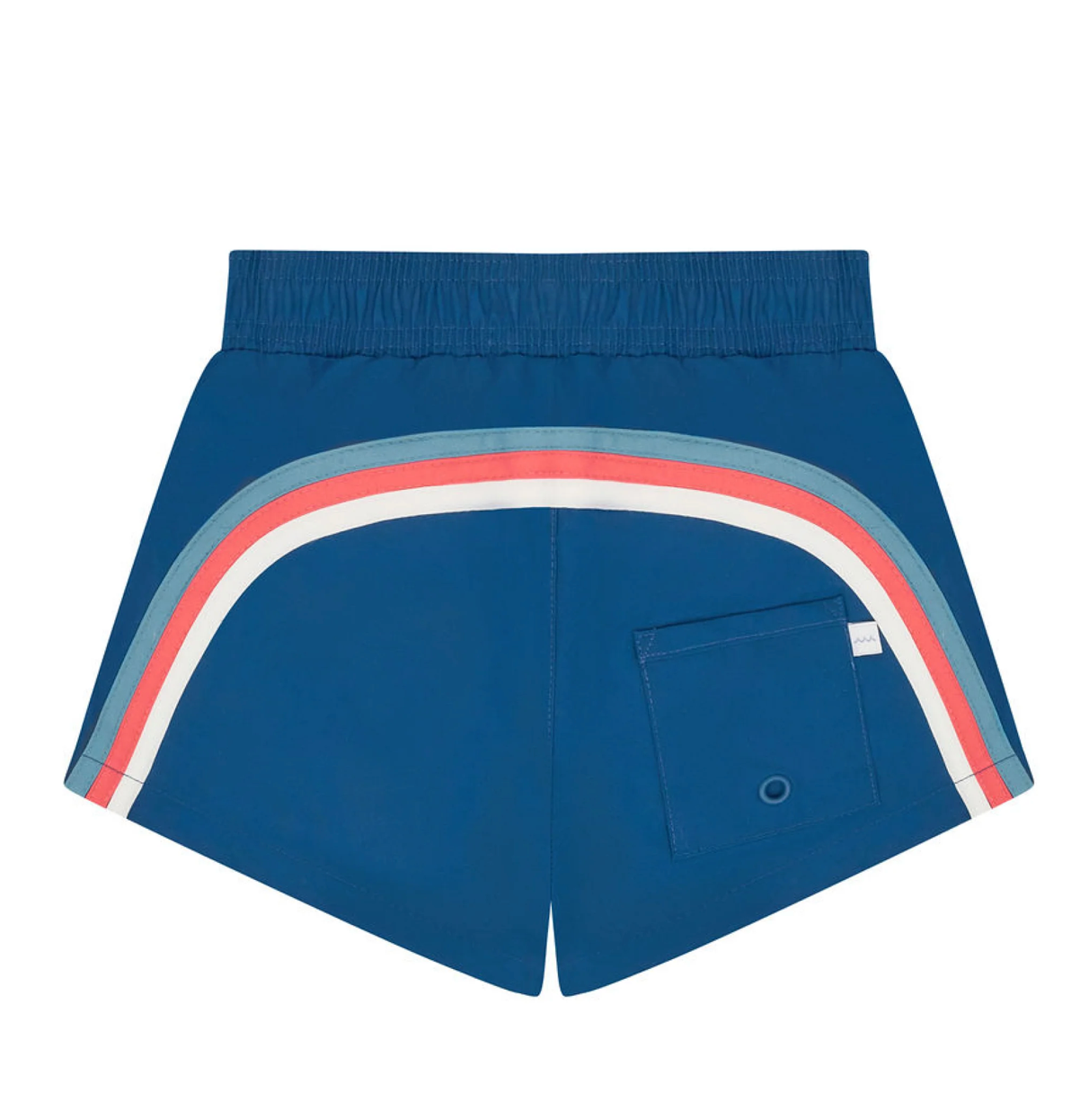 Boys Oyster Blue Stripe Boardie