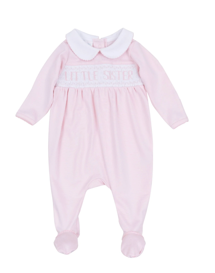 Little Sister Smocked Footie