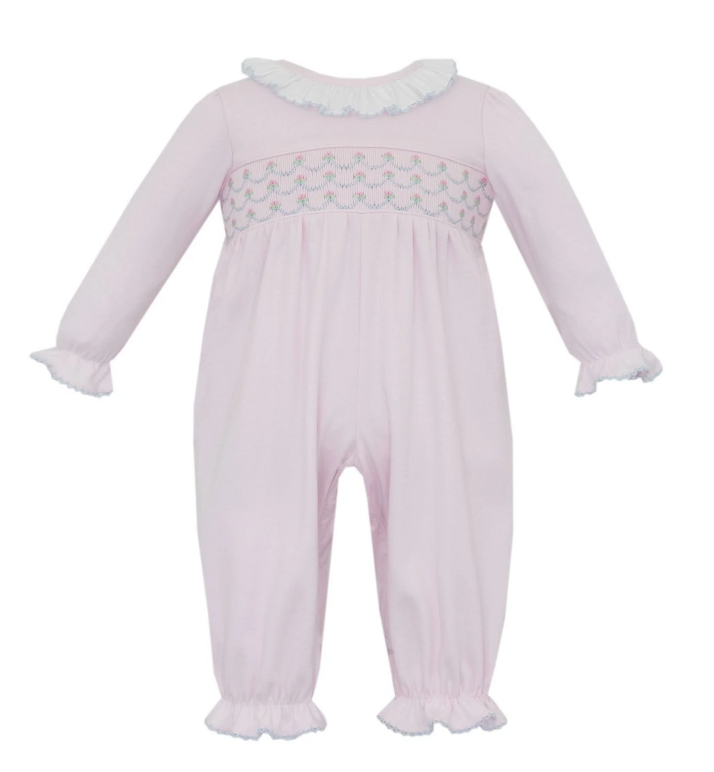 Ellie Pink Knit Long Romper
