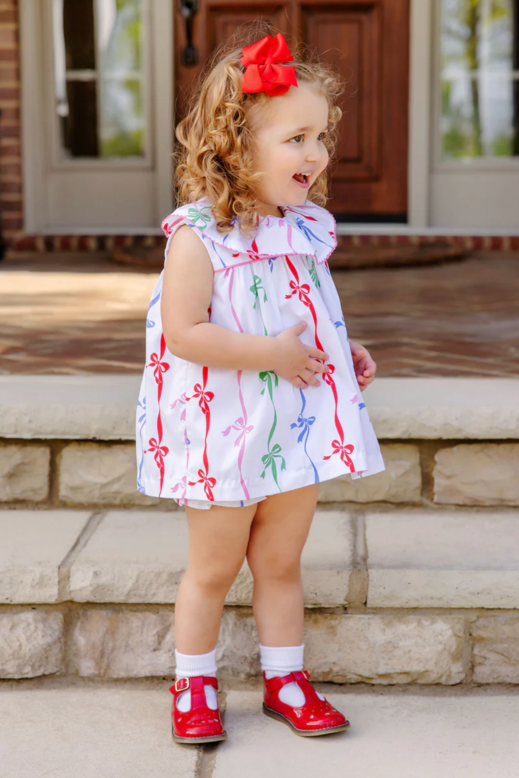 Sleeveless Tabitha's Teacher's Pet Set Bell Court Bows