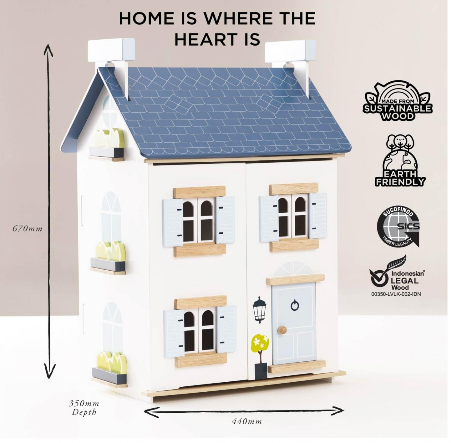 Sky Wooden Doll House