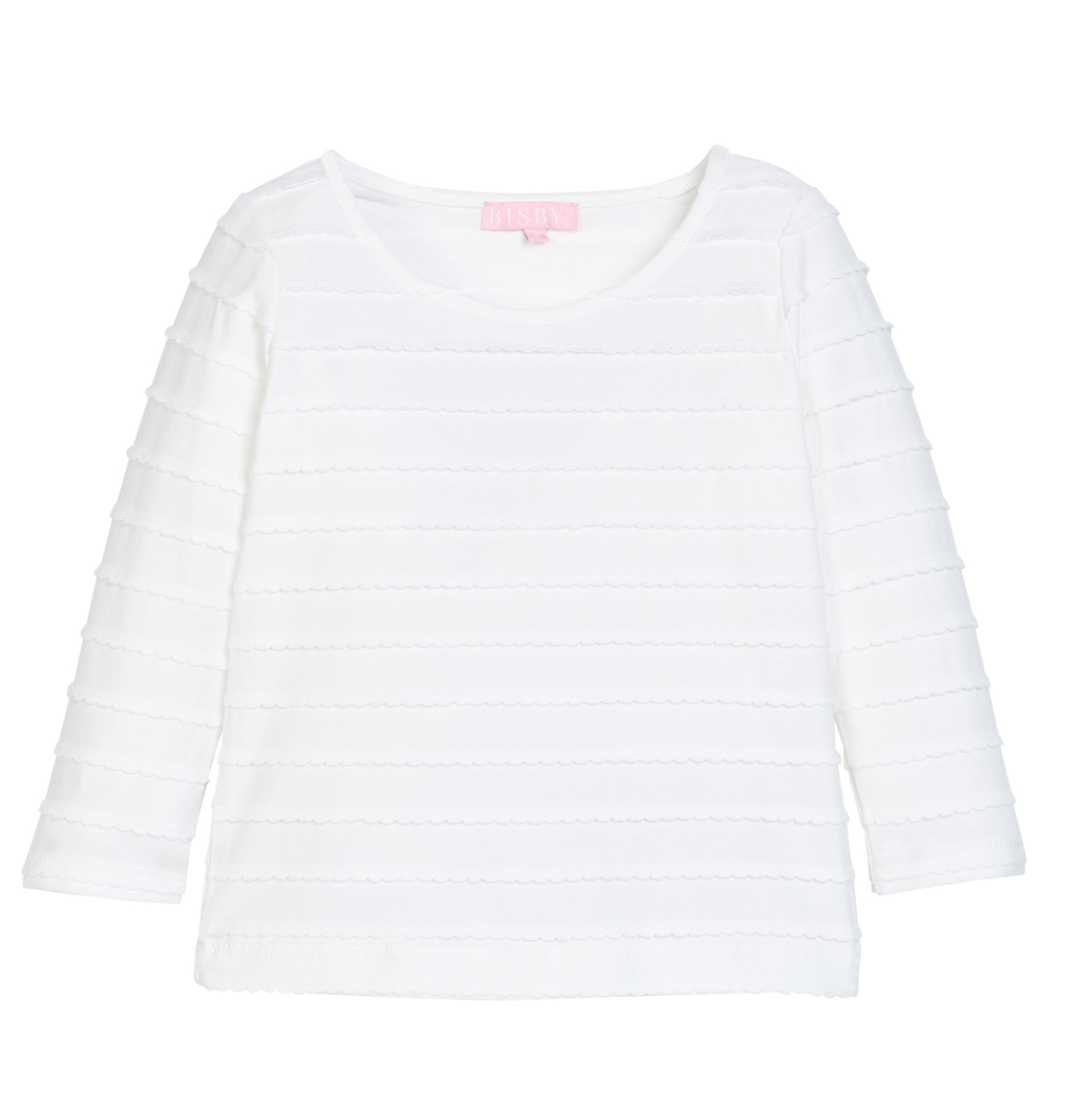Essential Tee - White Scallop