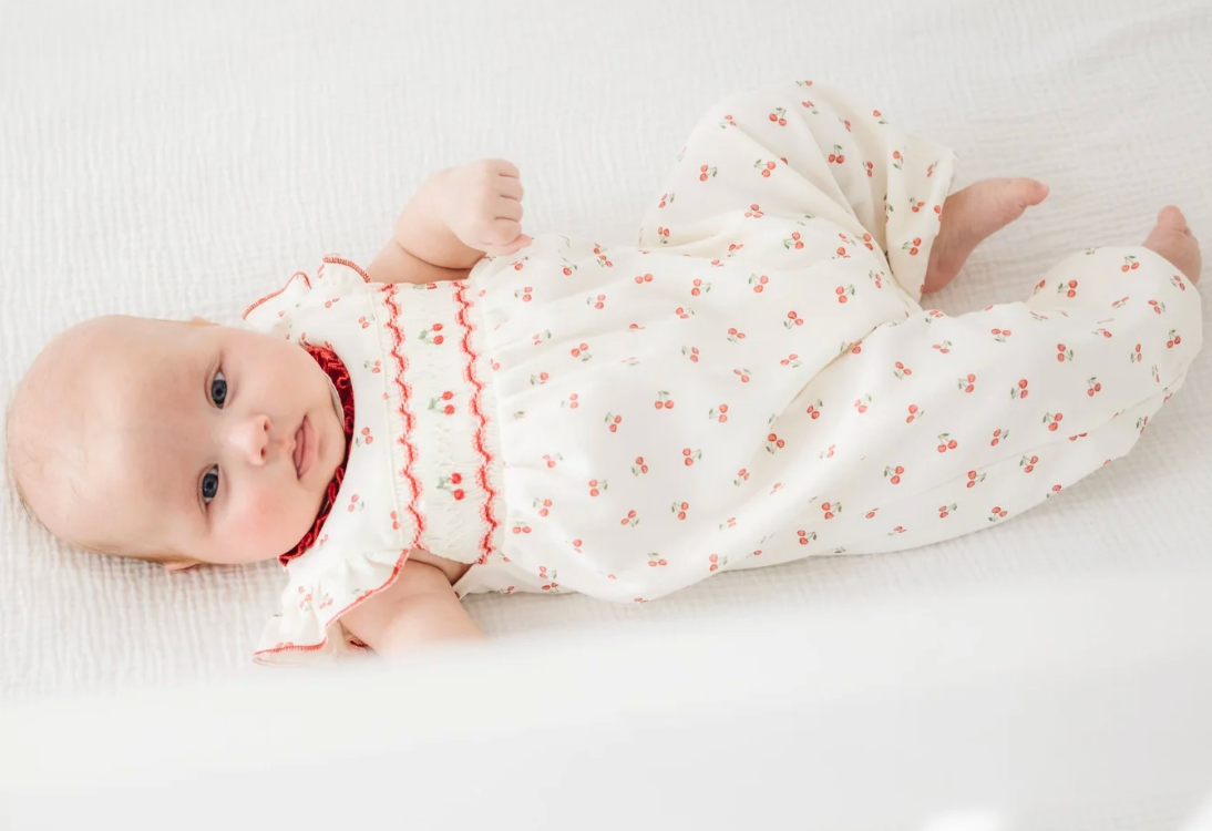 Cherry Grove Smocked Playsuit