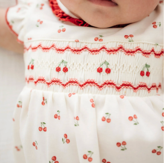 Cherry Grove Smocked Playsuit