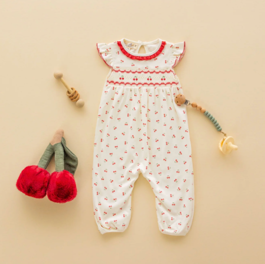 Cherry Grove Smocked Playsuit
