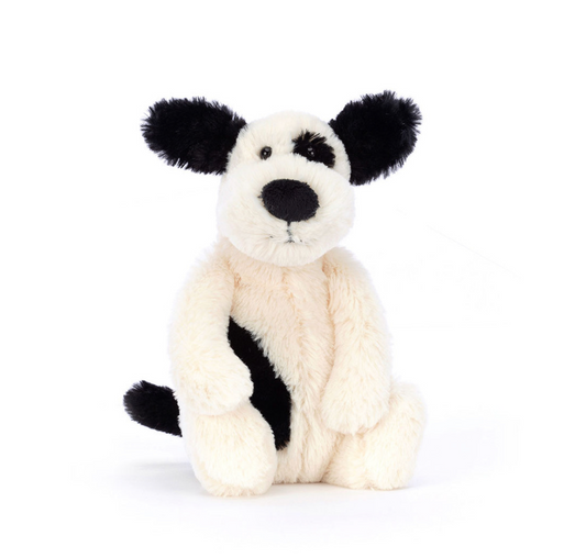 Bashful Rufferty Black & Cream Puppy- Little