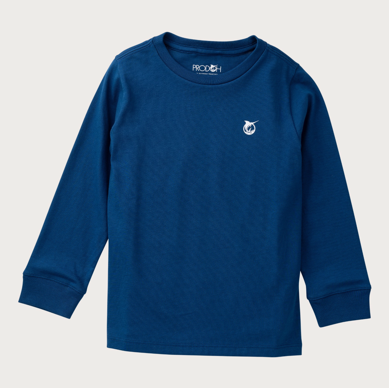 Long Sleeve Cotton T-Shirt Navy Peony