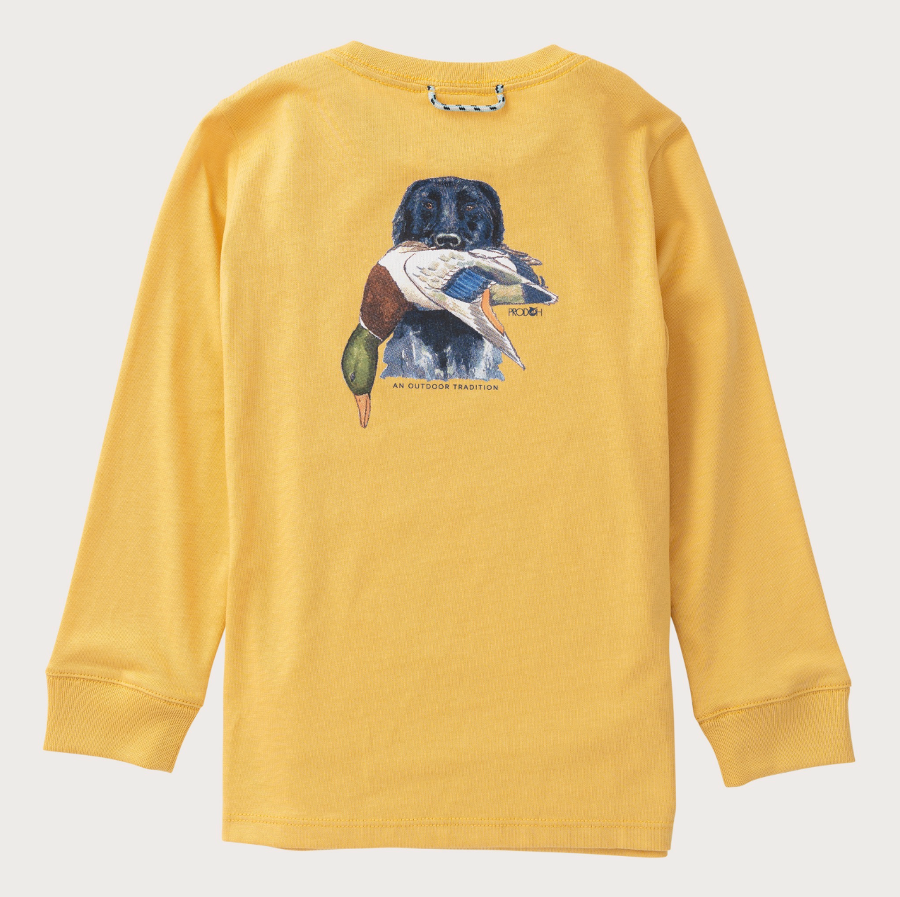 Long Sleeve Cotton T-Shirt Ochre