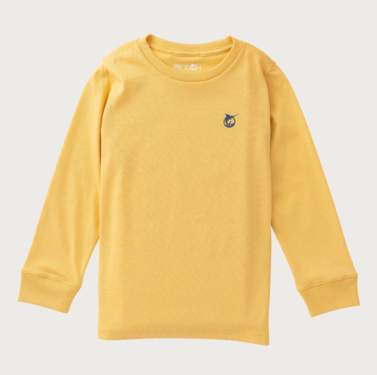 Long Sleeve Cotton T-Shirt Ochre