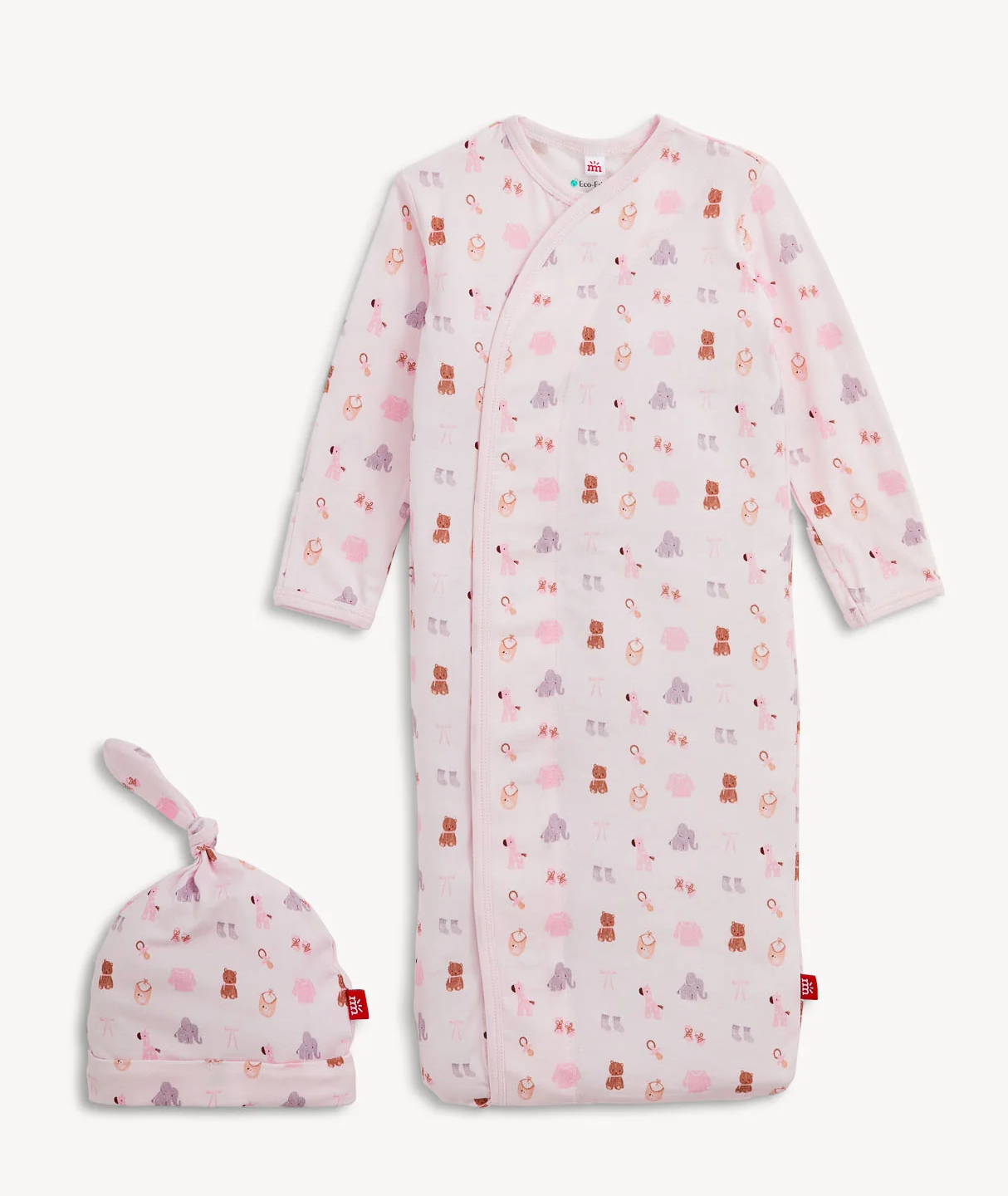 Nursery Nostalgia Magnetic Pink Gown & Hat Set