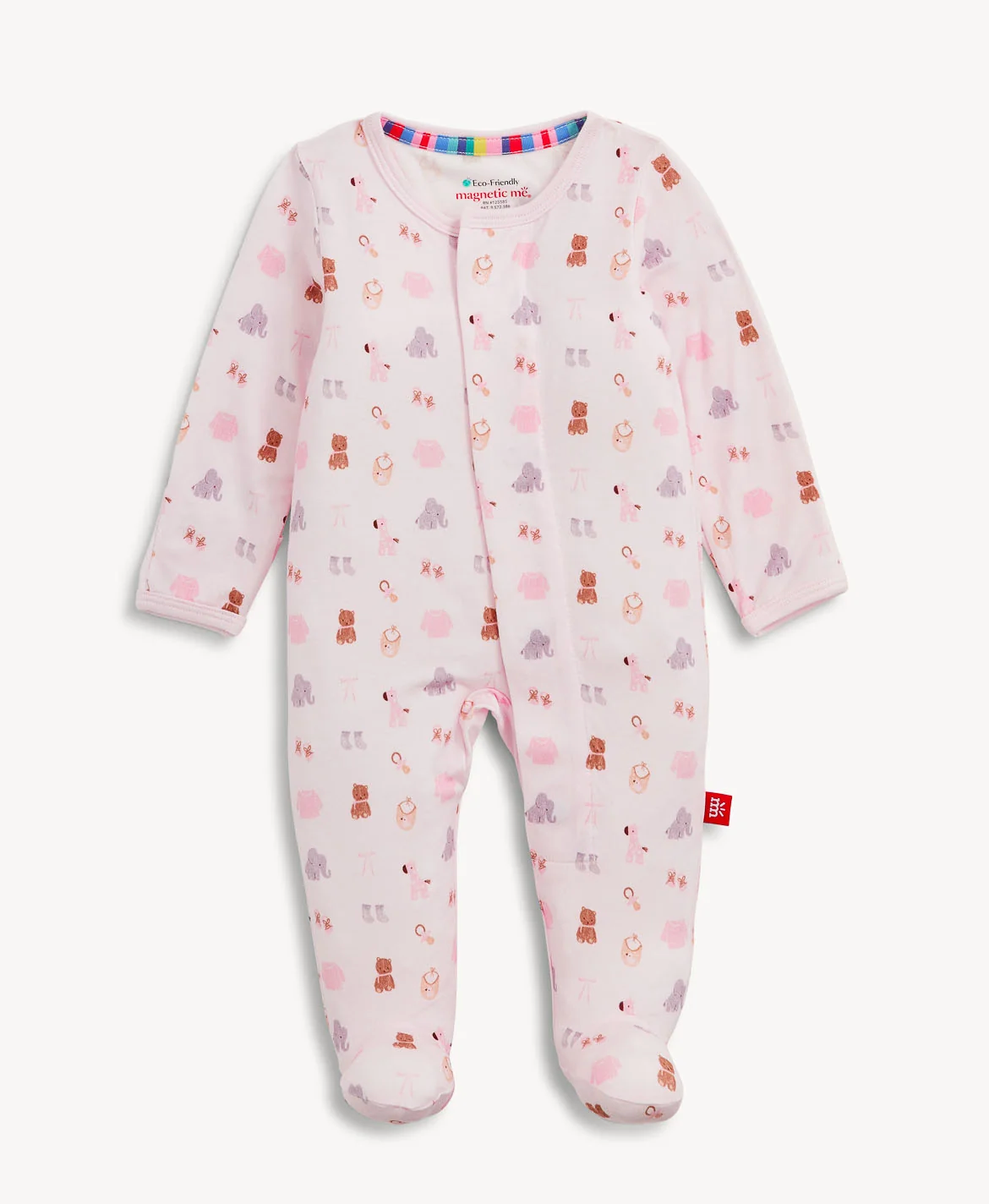 Nursery Nostalgia Magnetic Pink Footie