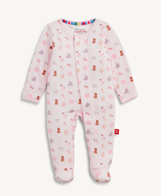 Nursery Nostalgia Magnetic Pink Footie