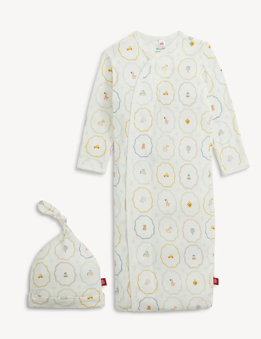 Nursery Nostalgia Magnetic Gown & Hat Set