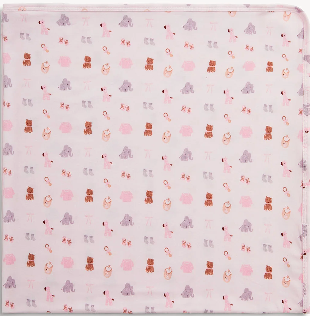 Nursery Nostalgia Pink Modal Blanket