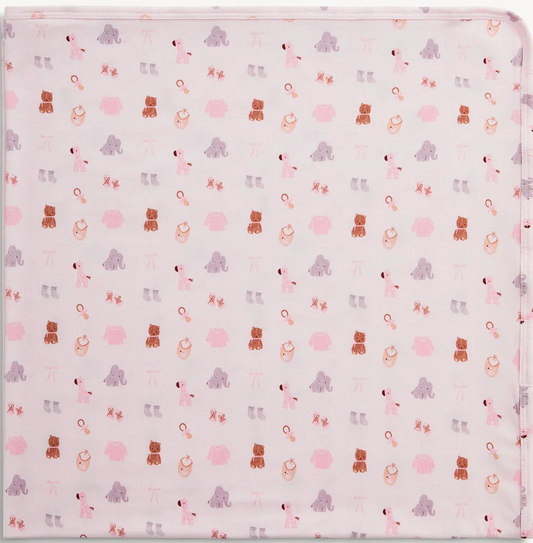 Nursery Nostalgia Pink Modal Blanket