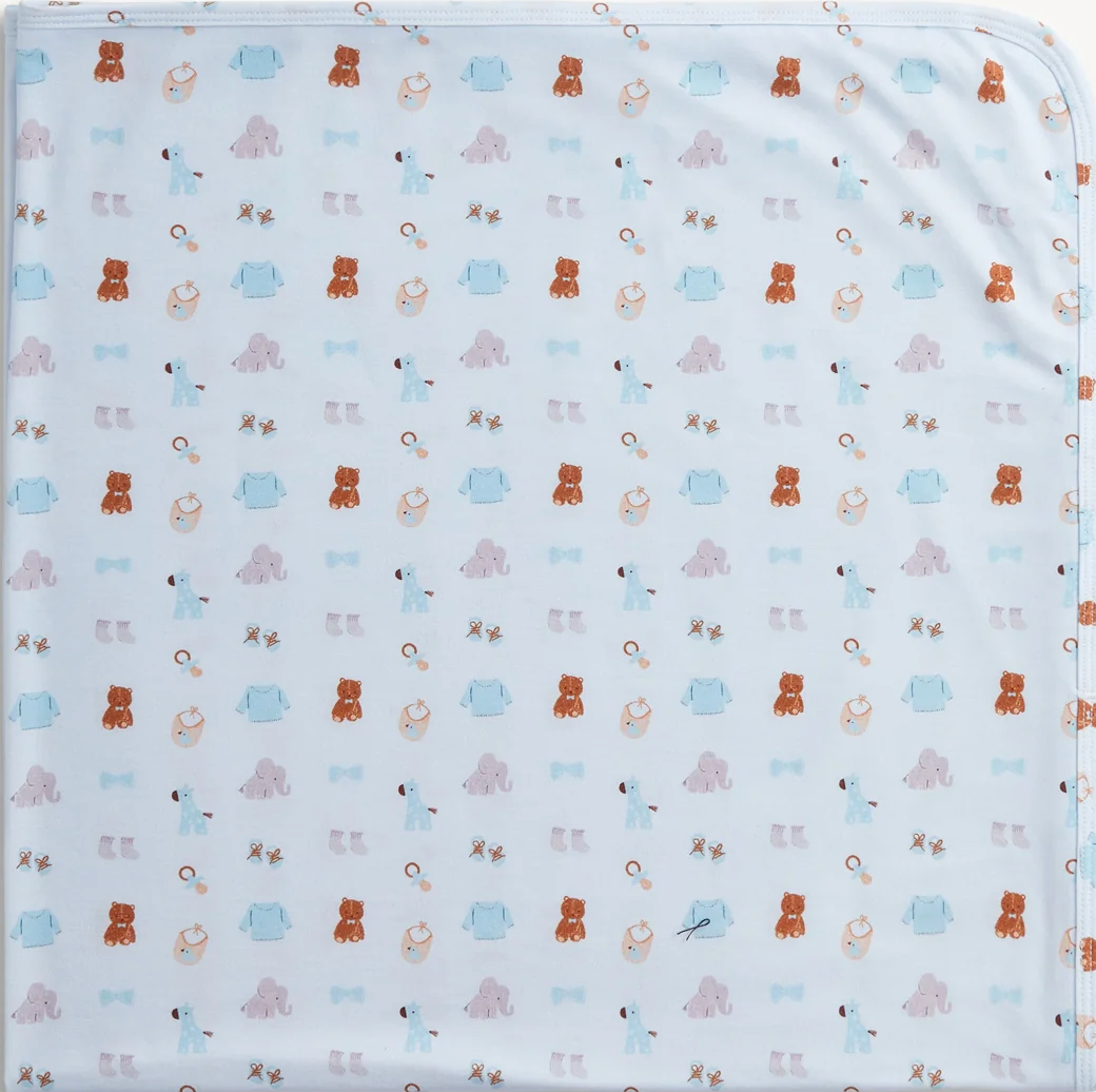 Nursery Nostalgia Blue Modal Blanket