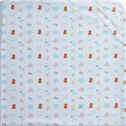 Nursery Nostalgia Blue Modal Blanket