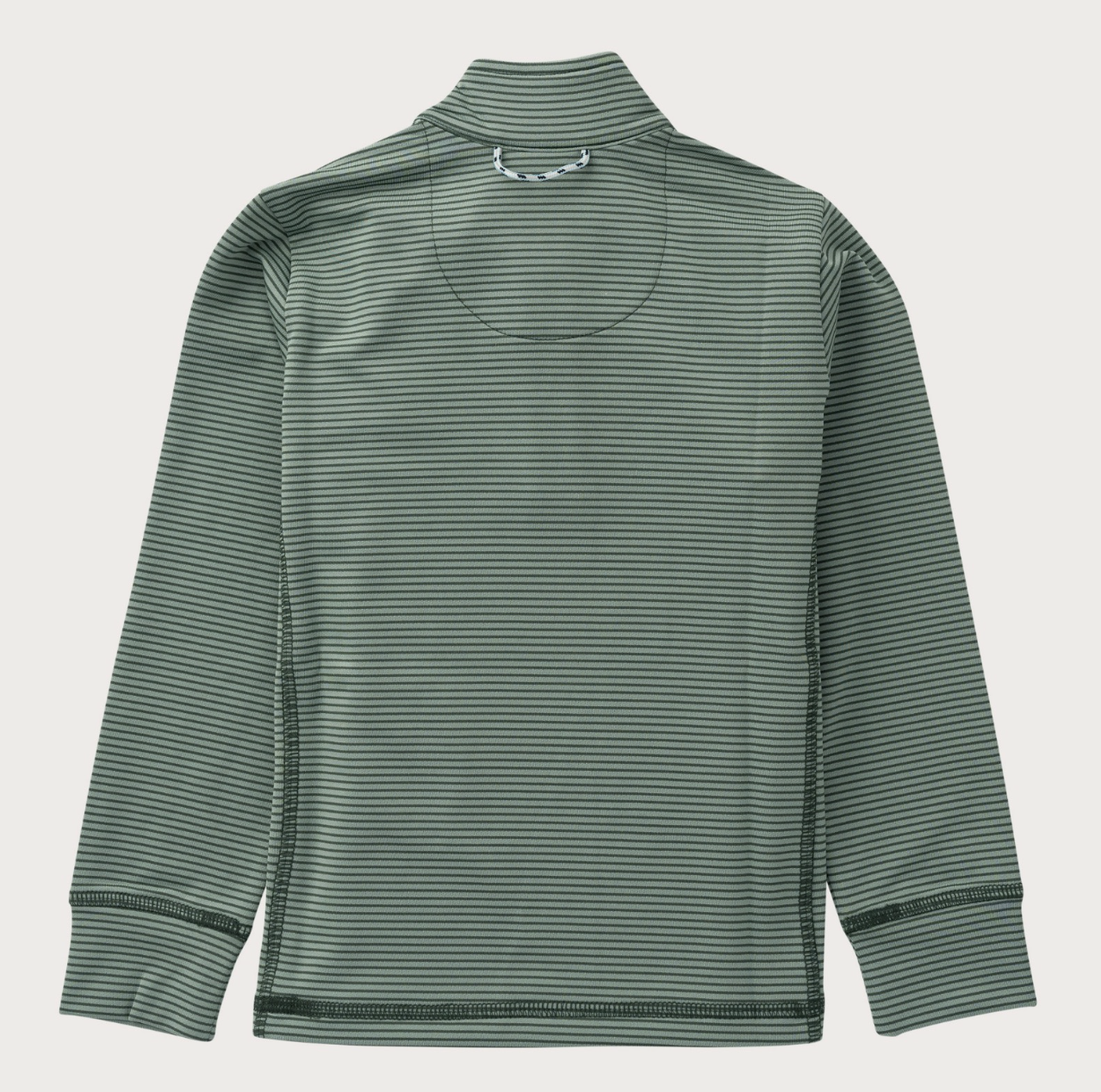 Pro Performance 1/4 Zip Pullover Camping Hedge Green Stripe