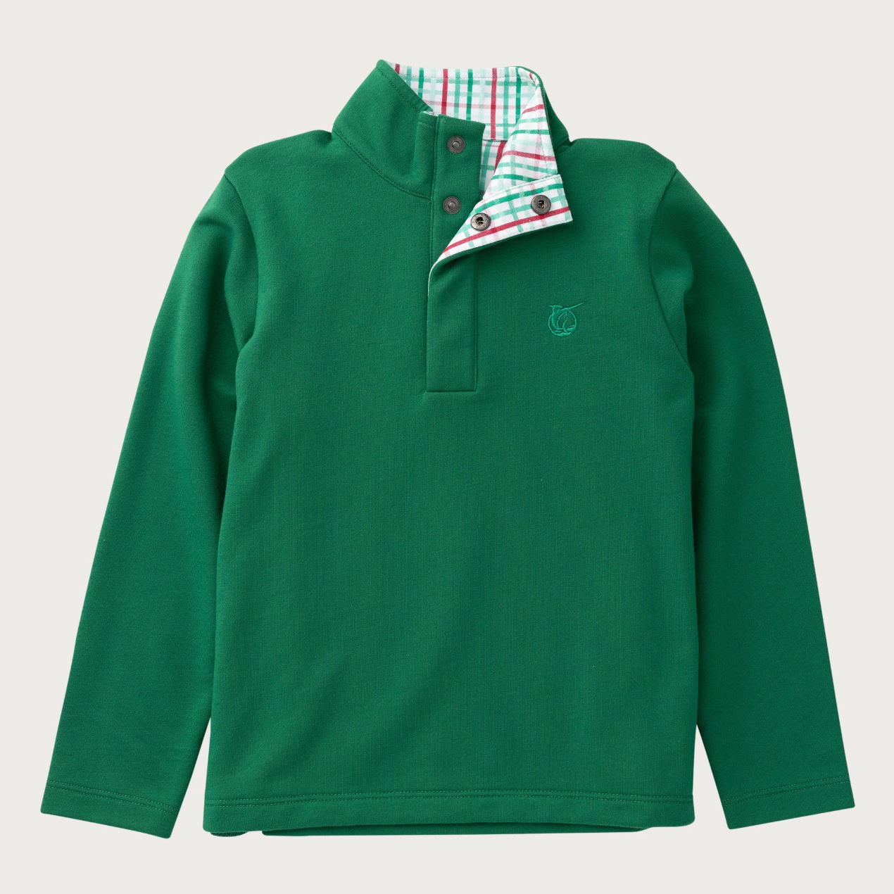 Sporty Snap Pullover Abundant Green