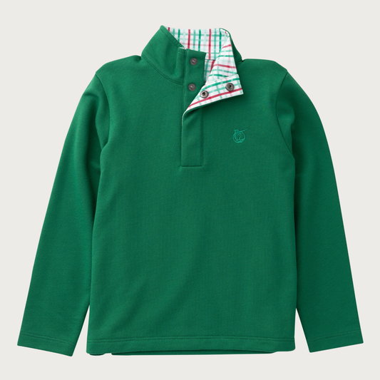 Sporty Snap Pullover Abundant Green
