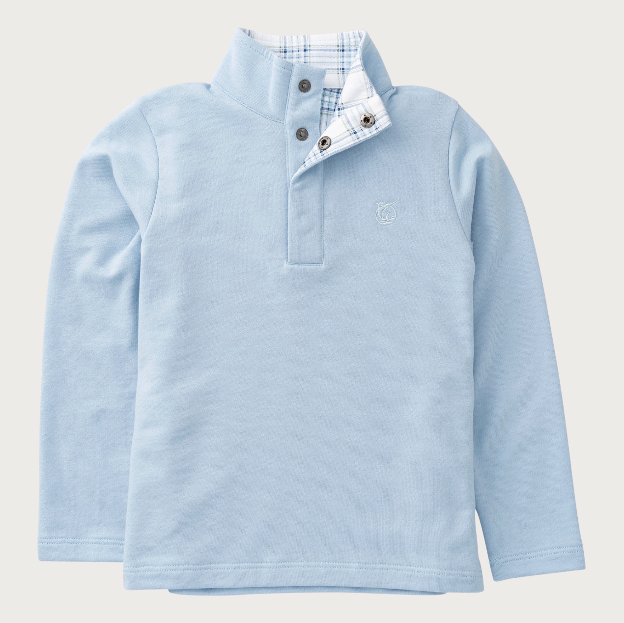 Sporty Snap Pullover Cashmere Blue