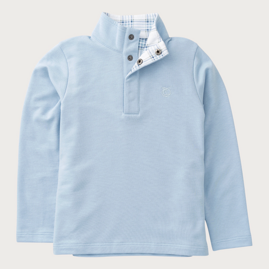 Sporty Snap Pullover Cashmere Blue