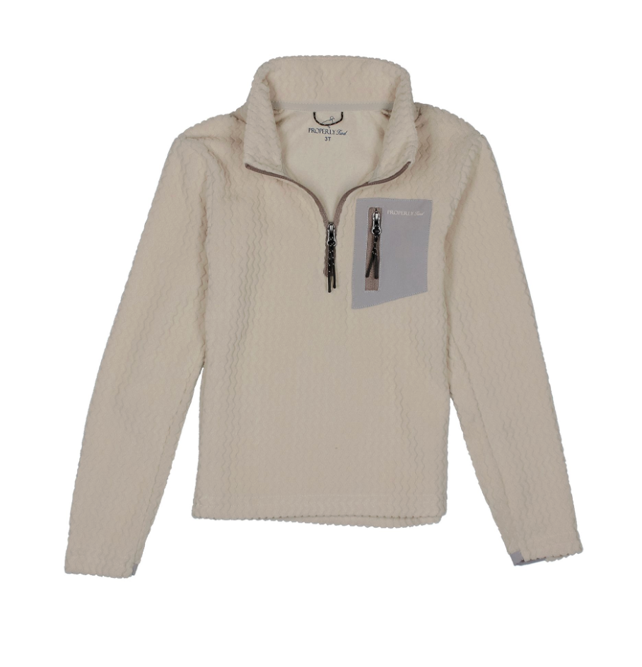 Boys Yukon Pullover White Oak
