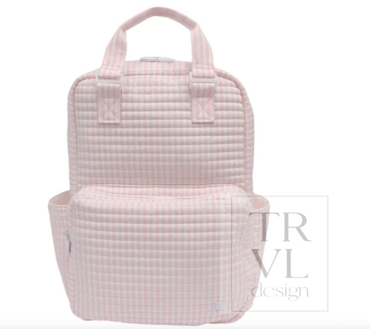 Quilted All You Need Bag Pimlico Stripe Pink