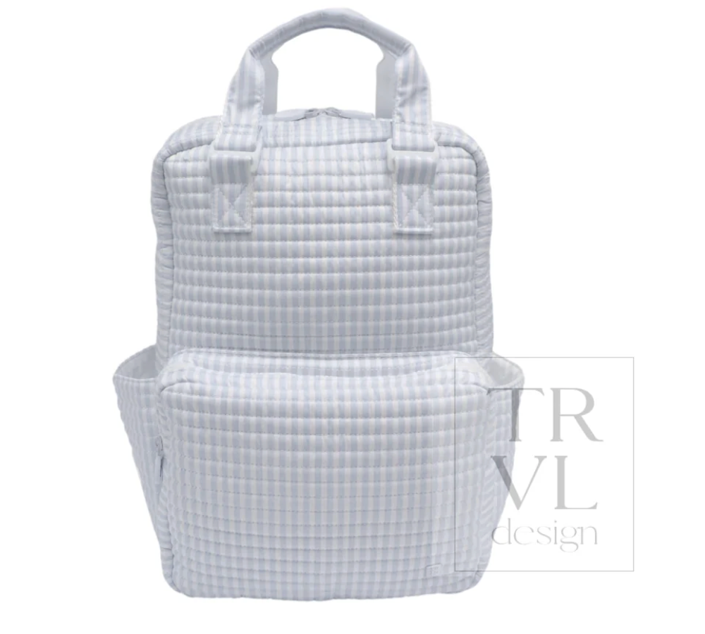 Quilted All You Need Bag Pimlico Stripe Blue