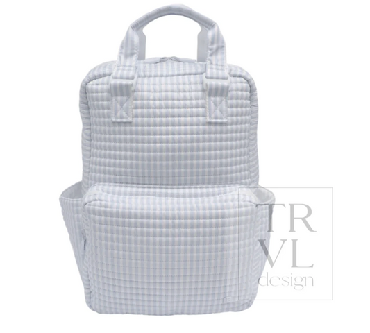 Quilted All You Need Bag Pimlico Stripe Blue