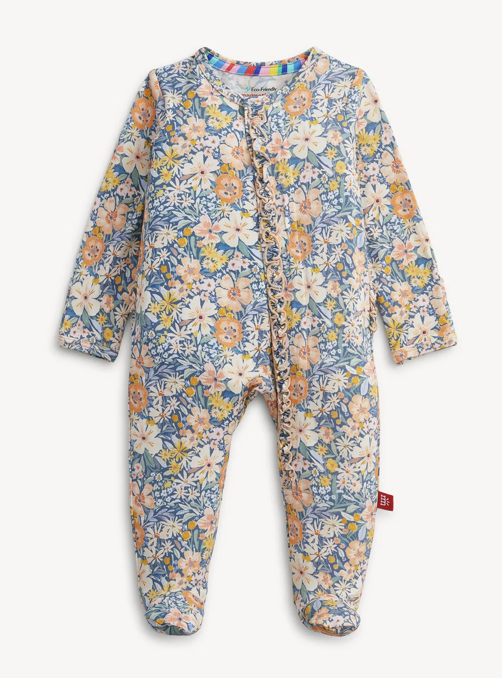 Flora Magnetic Ruffle Footie