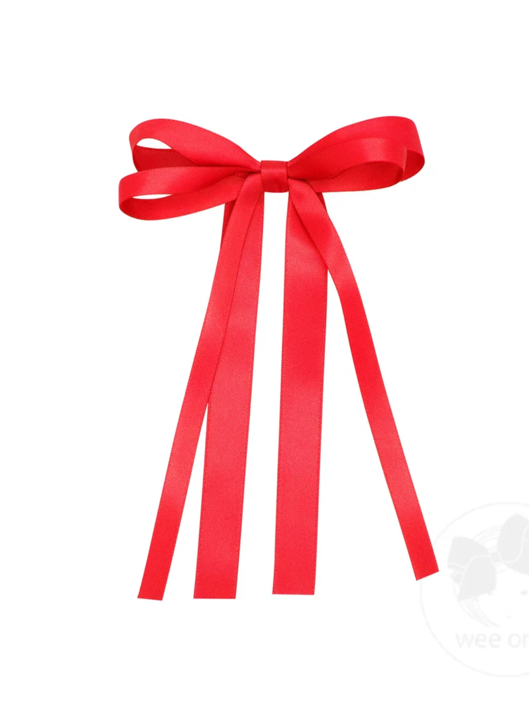 Mini Satin Double Loop Streamer Bow