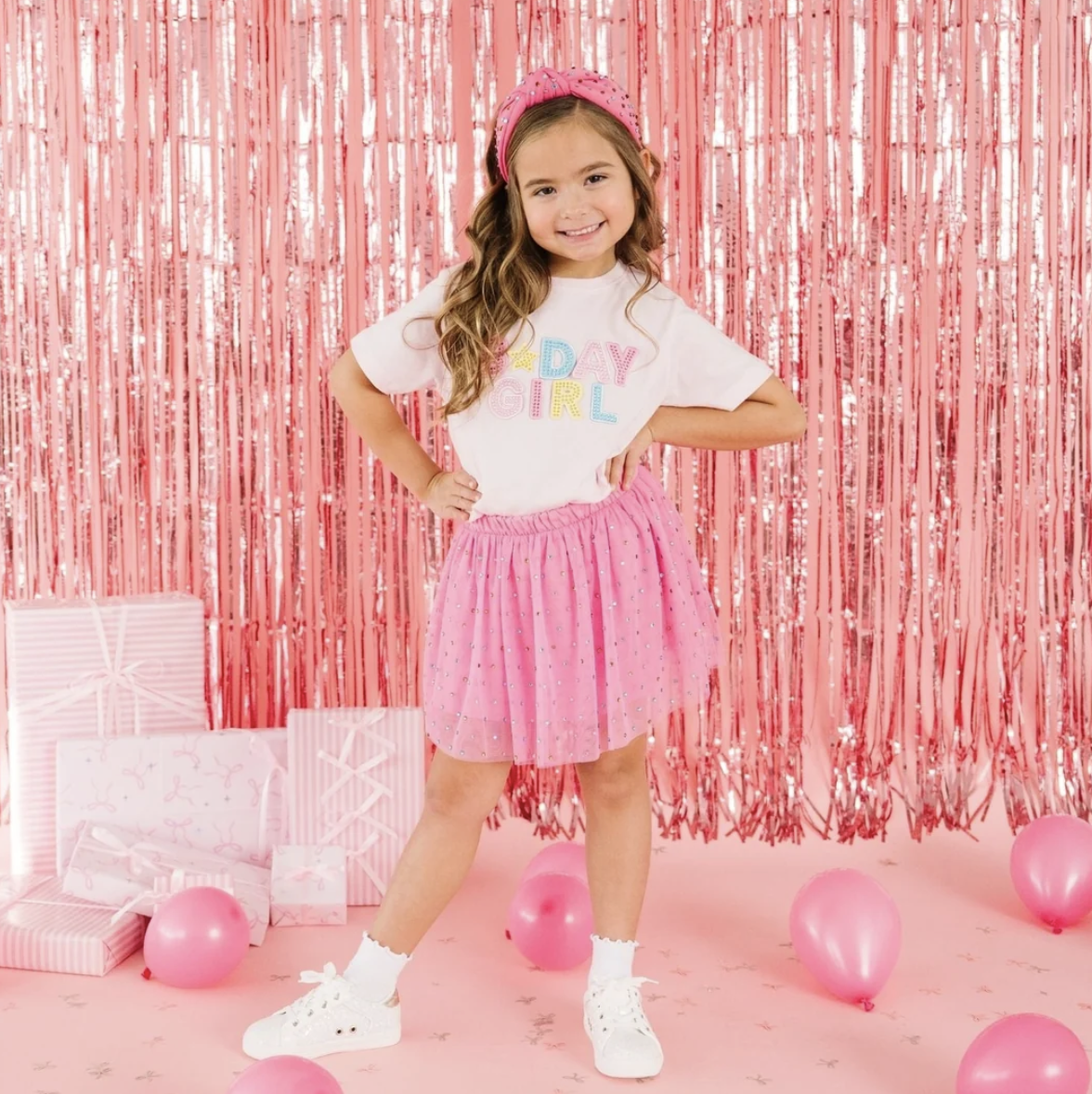 Raspberry Rhinestone Tutu Skirt