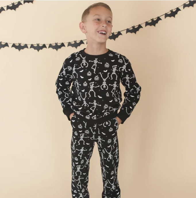 Glow In The Dark Silly Skelly Halloween Sweatshirt