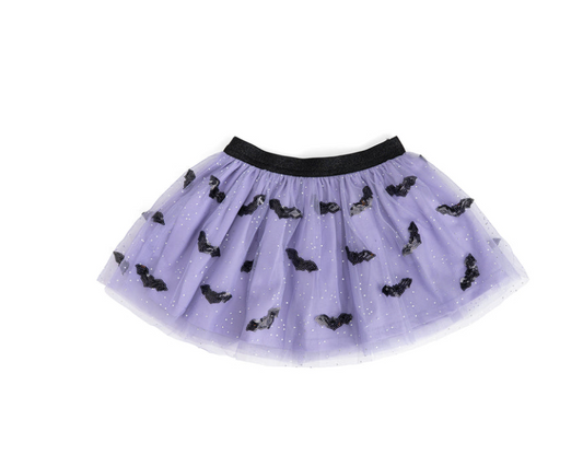 Sequin Bat Halloween Tutu Skirt